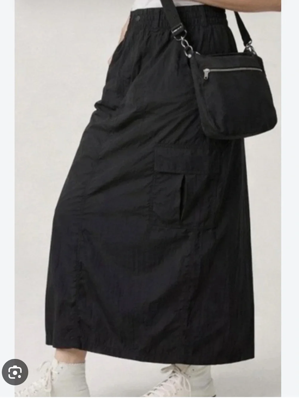 aerie Black Cargo Skirt